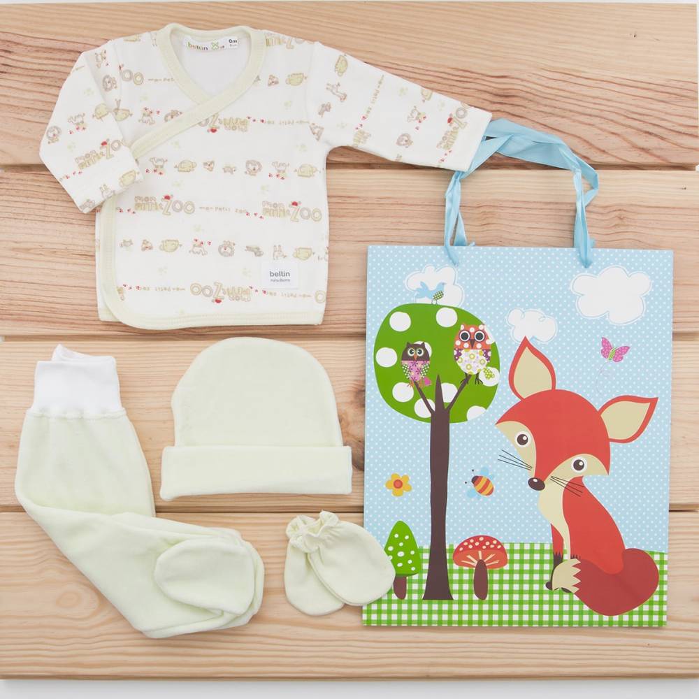Pack de 4 piezas para bebé recién nacido Beltin newborn FOX