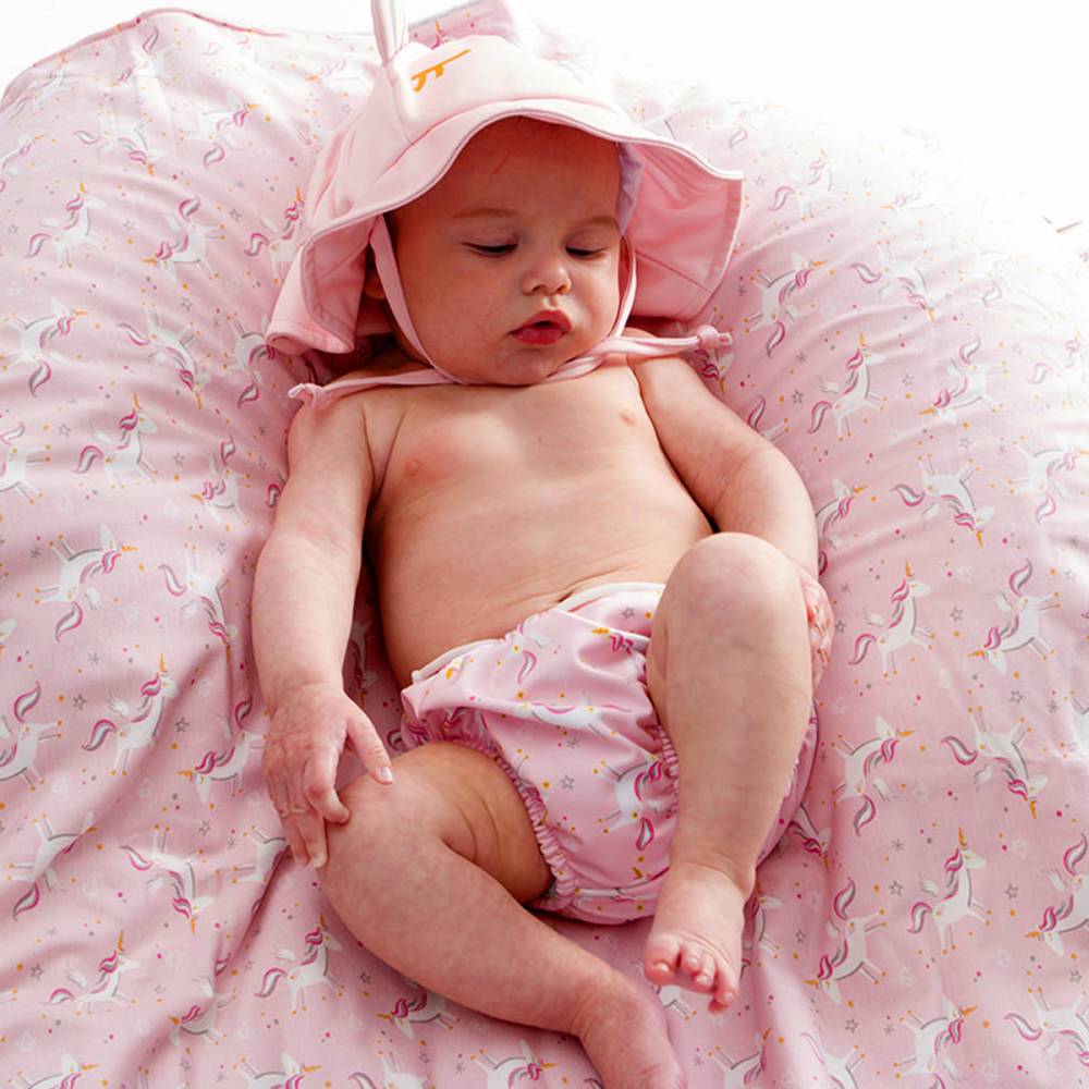Bañador y gorro para bebé Beltin newborn modelo Licorn