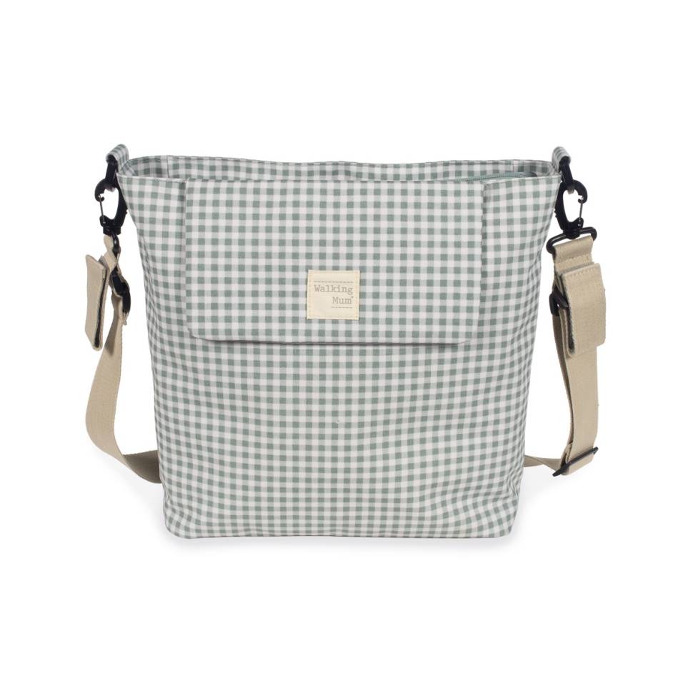 Bolsa Canastilla i Love Vichy Verde frontal