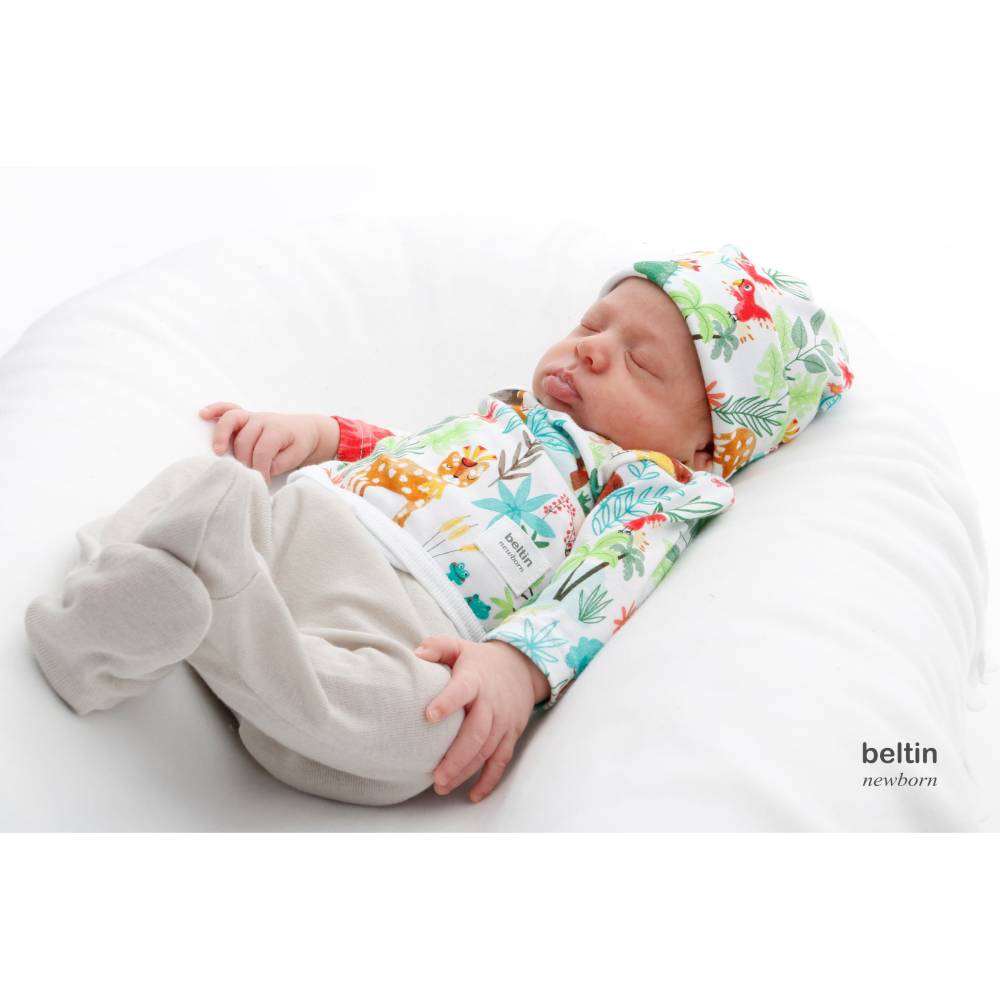 Conjunto primera puesta Papúa para el recién nacido de Beltin Newborn.