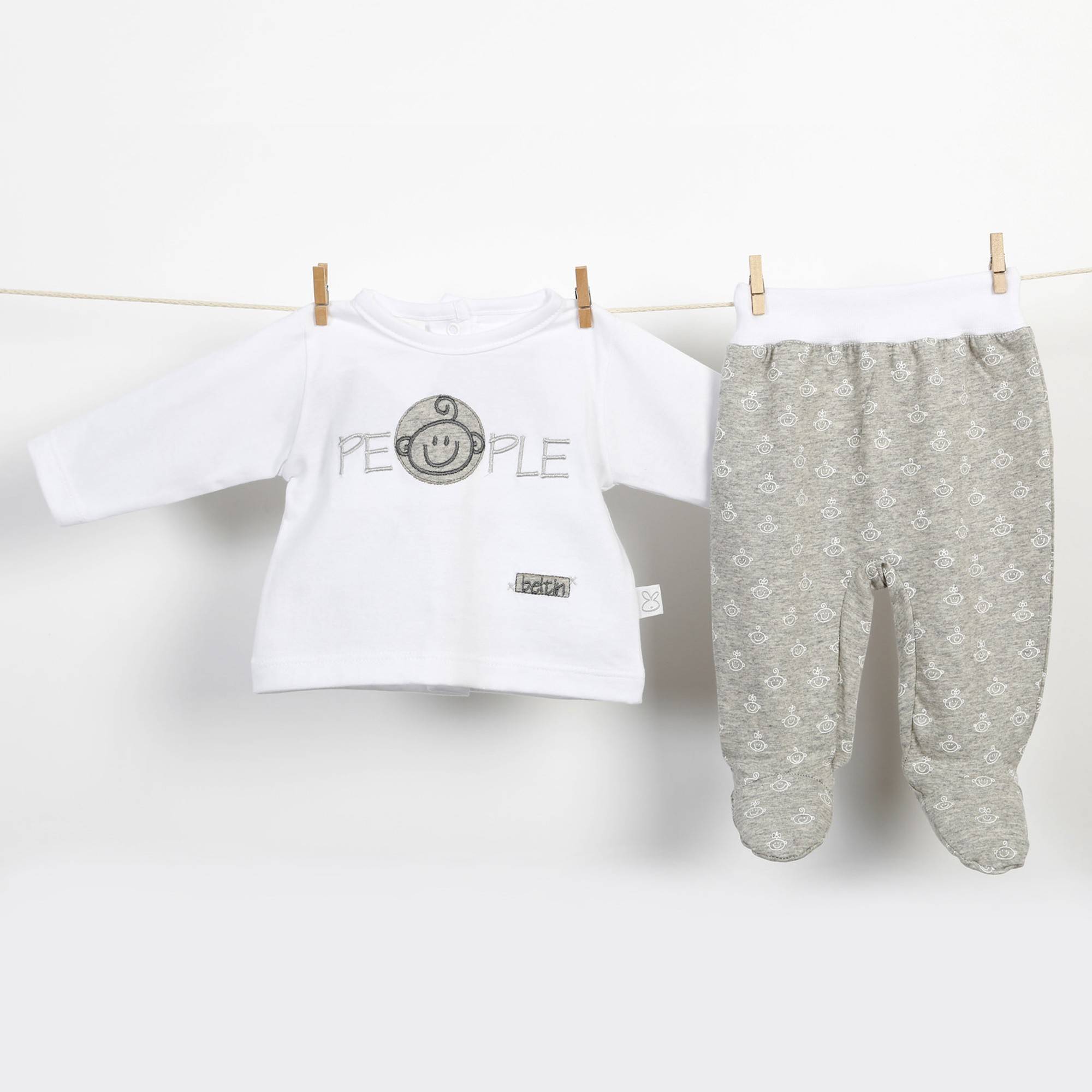 Conjunto PEOPLE gris