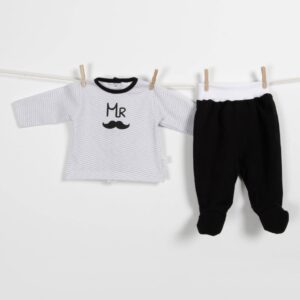 Conjunto bebé ZIG-ZAG gris