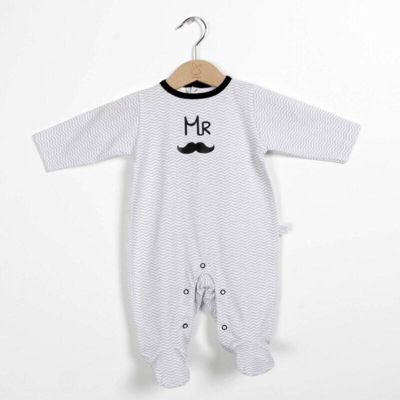Pijama ZIG-ZAG gris