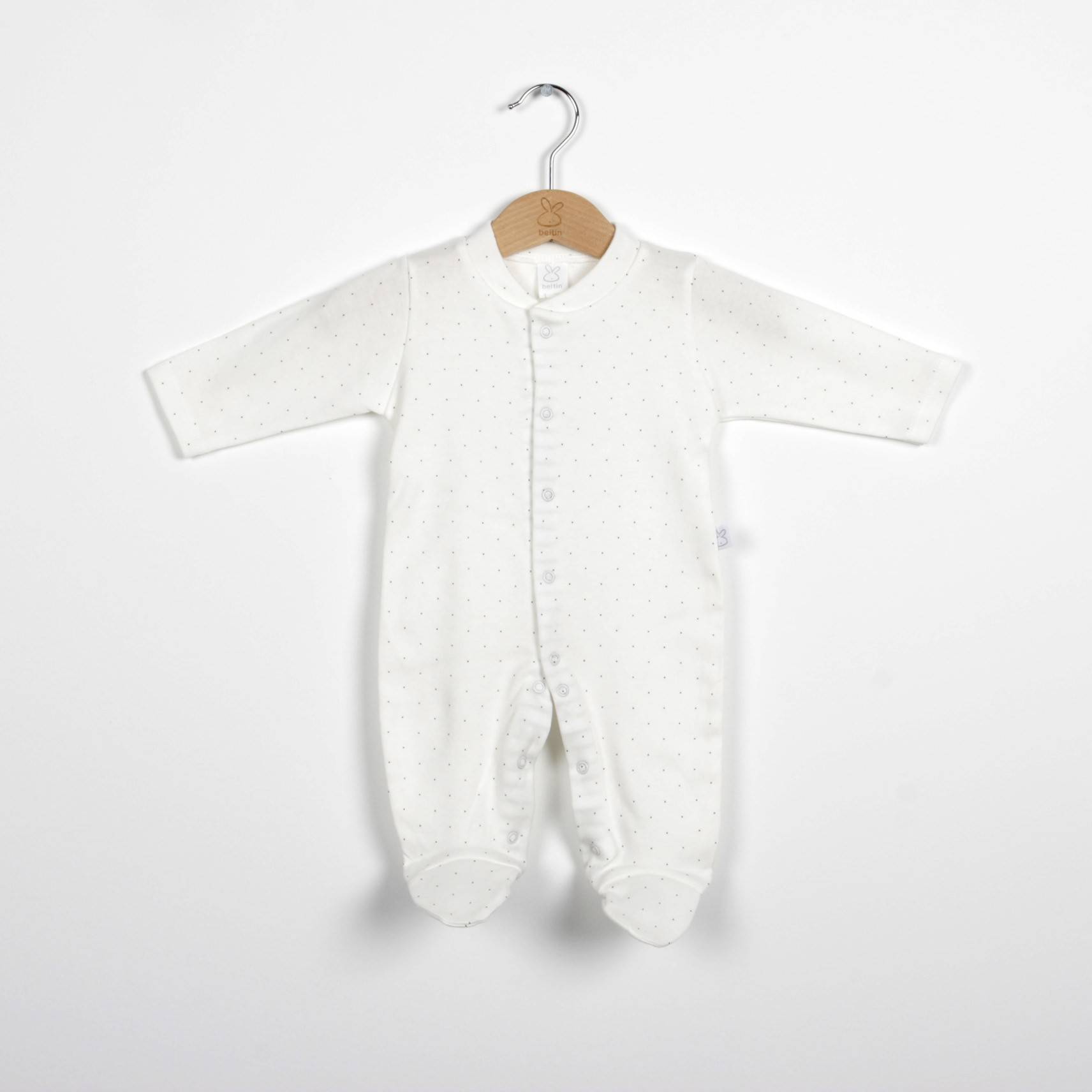 Pijama de algodón BIRDIE beige