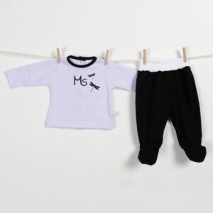 Conjunto bebé ZIG-ZAG lila