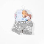 Pack 2 calcetines Carlomagno gris Talla 0 a 3 meses