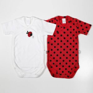 Pack 2 bodies BICHOS rojo