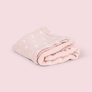 MUSELINA DEER ROSA PLEGADA