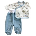 Conjunto LEÓN tondosado azul