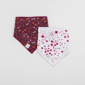 Pack dos bandanas de bebé HELLO/VINTAGE