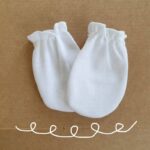 Manoplas para bebé recién nacidos BLANCAS