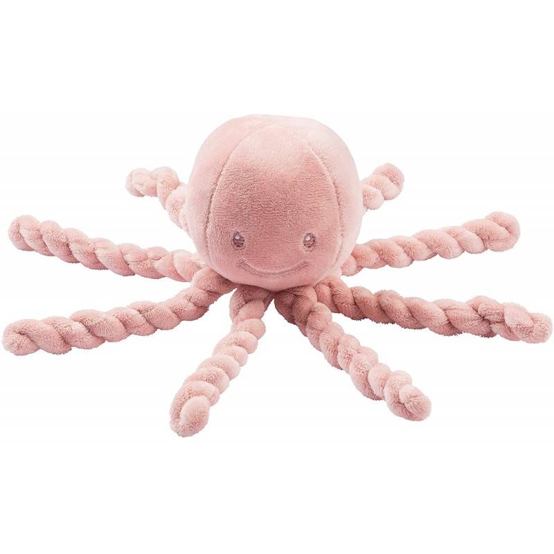 Peluche PULPO rosa mate