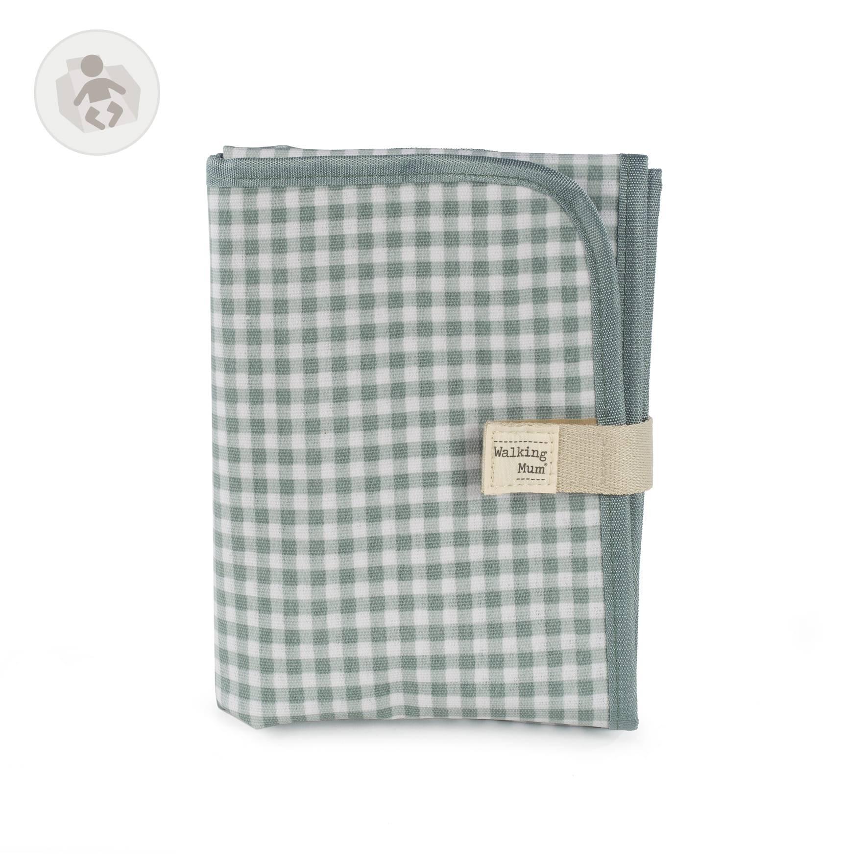 Cambiador I Love Vichy Verde Walking Mum frontal