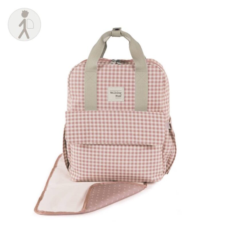 Mochila I love Vichy Rosa Walking Mum con cambiador