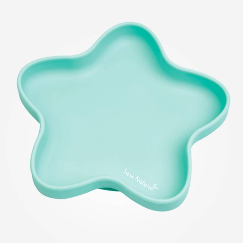 Plato de Silicona Star Saro Natura verde