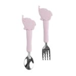 Set Cubiertos infantiles Elefante Rosa