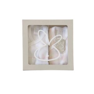 Pack 2 Bodies Cargol Rosa presentados en caja regalo