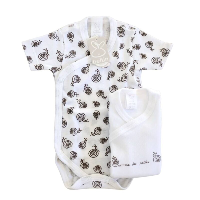 Pack 2 Bodies Cargol Beige manga corta