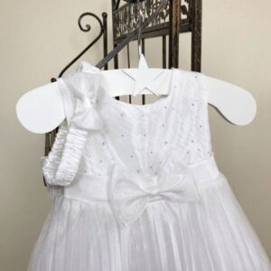 Vestido Ceremonia Plisado con diadema