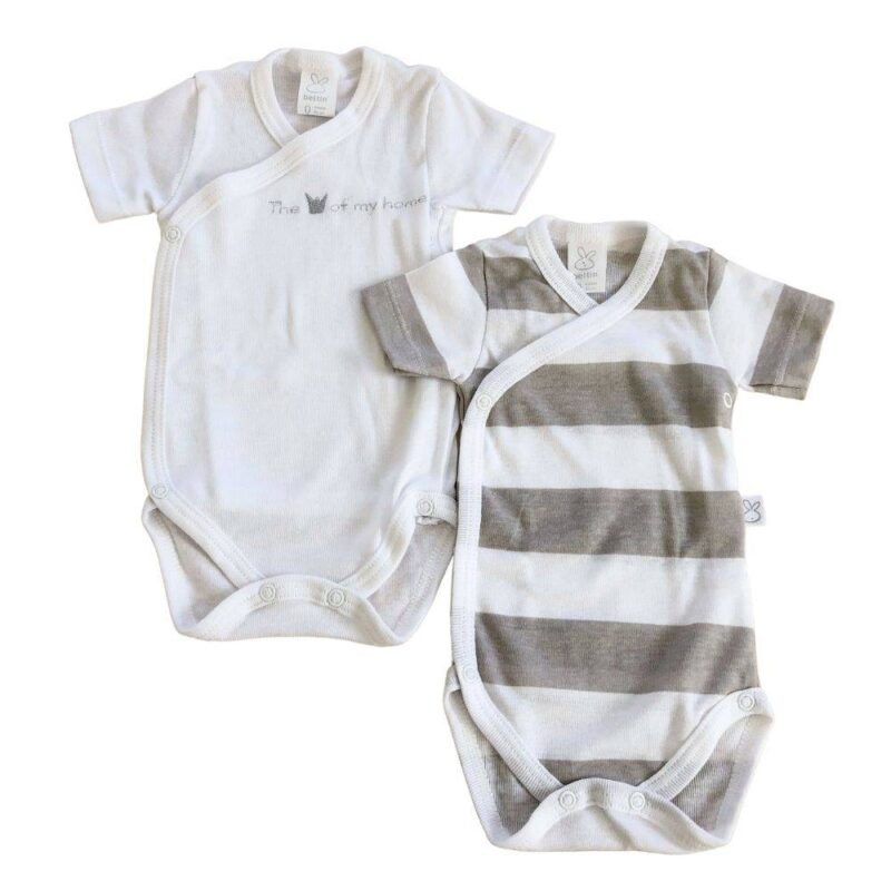 Pack de 2 Bodies King Gris de Beltin Newborn