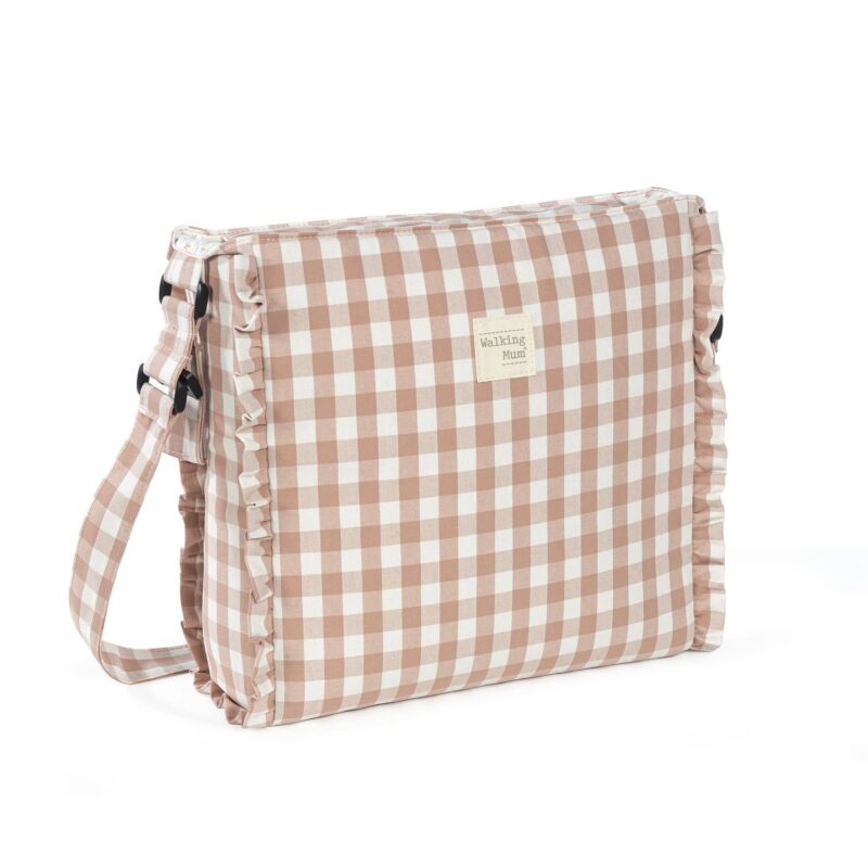 Bolso Canastilla Remy Rosa con detalle de volante
