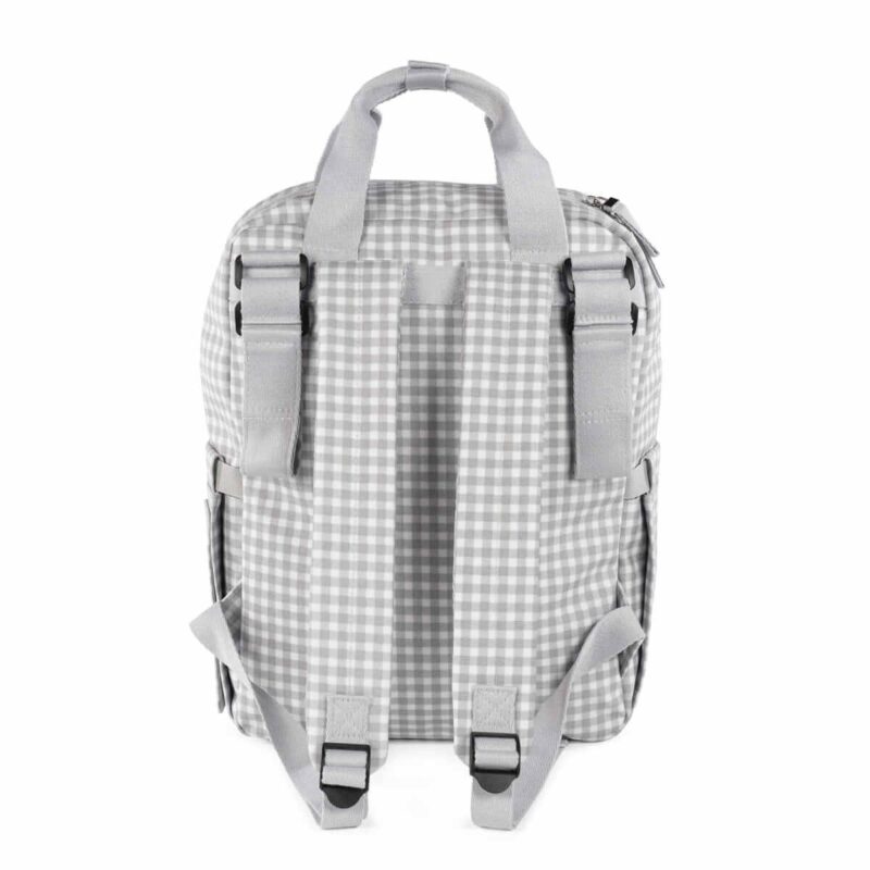 Mochila I love Vichy gris Walking Mum bolsillo toallitas