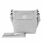 Bolso Cambiador I Love Vichy Gris incluye cambiador