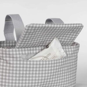 Bolso Organizador I love Vichy Gris detalle bolsillo