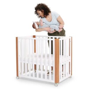 Cuna de Madera Koya cómoda para mamá y bebé
