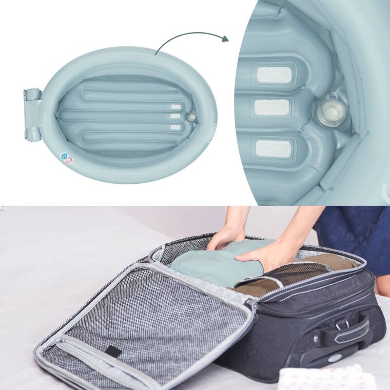 Bañera Hinchable Evolutiva BabyMoov muy compacta