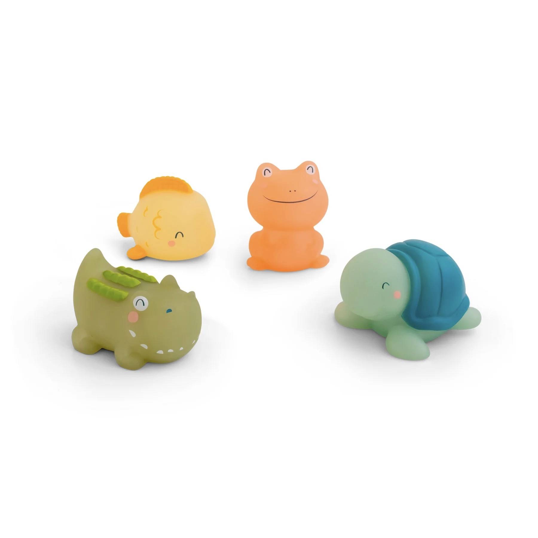 Set de 4 juguetes de baño Tropicool termosensibles